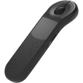Rechargeable Air Mouse for PC/iOS/Android with Touchpad Wireless PPT Presenter with Bluetooth 2.4G, Works with PowerPoint/Keynote/TikTok/Camera/Kindle App (Black)
