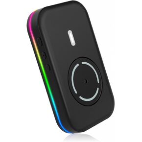 Mouse Mover Jiggler, | RGB, Undetectable, Silent, Auto-Off Timer, Realistic Movement |, Mouse Wiggler Shaker Giggler, Keep Computer Laptop Active Men Women Gifts for Office Home Remote Work