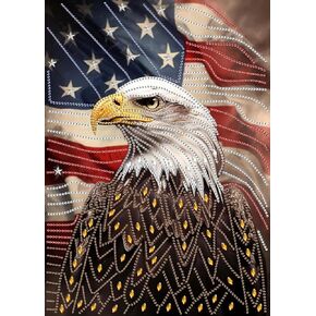 SKRYUIE 5D Diamond Painting Wolf and Dog's Reflections Full Drill by Number Kits, DIY Rhinestone Pasted Paint with Diamond Set Arts Craft Decorations (12x16inch) in Kuwait