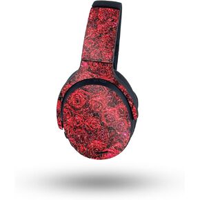MightySkins Glossy Glitter Skin Compatible with Skullcandy Crusher ANC 2 - Too Many Roses | Protective, Durable High-Gloss Glitter Finish | Easy to Apply