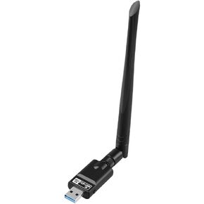 USB WIFI ADAPTER DUAL BAND AC1300 اللاسلكي USB WIFI5 مع Bluetooth 5.0 محول DUAL 5G/2.4G شبكة WIFI اللاسلكية 2in1 5DBI هوائي عالية الكسب لنظام التشغيل Windows 8-11