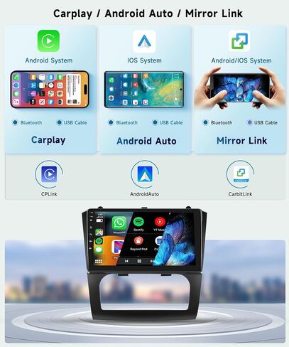 8-core 2G+64G Android Car Radio for Nissan Altima 2008 2009 2010 2011 2012, Wireless Carplay Android Auto Car Stereo, 9" IPS Touchscreen with WiFi, GPS, Bluetooth,FM/RDS, 32EQ DSP, Rear Camera in Saudi Arabia