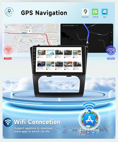 8-core 2G+64G Android Car Radio for Nissan Altima 2008 2009 2010 2011 2012, Wireless Carplay Android Auto Car Stereo, 9" IPS Touchscreen with WiFi, GPS, Bluetooth,FM/RDS, 32EQ DSP, Rear Camera in Saudi Arabia