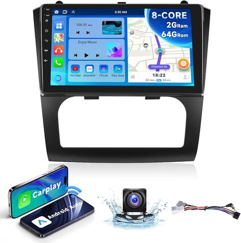 8-core 2G+64G Android Car Radio for Nissan Altima 2008 2009 2010 2011 2012, Wireless Carplay Android Auto Car Stereo, 9" IPS Touchscreen with WiFi, GPS, Bluetooth,FM/RDS, 32EQ DSP, Rear Camera in Saudi Arabia