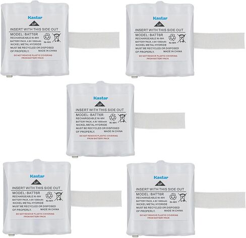 KASTAR 2-PACK BATT6R بطارية 4.8 فولت 1000 مللي أمبير في الساعة استبدال Midland Batt-6R ، Batt6R ، AVP-8 ، AVP8 ، LXT-112 ، LXT112 ، LXT-276 ، LXT276 ، LXT-300 ، LXT-314 ، LXT-317 ، LXT-318 ، LXT-319 ، LXT-320 ، LXT-322 ، LXT-322 ، LXT-320 ، LXT-323 in Kuwait