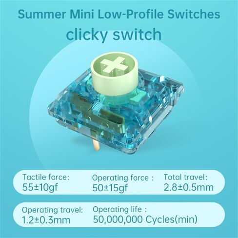 Quick Trigger Mechanical Keyboard Switch Four Seasons Spring Summer Autumn Winter MINI Low Profile Keyboard Switch (Autumn, 70) in Saudi Arabia