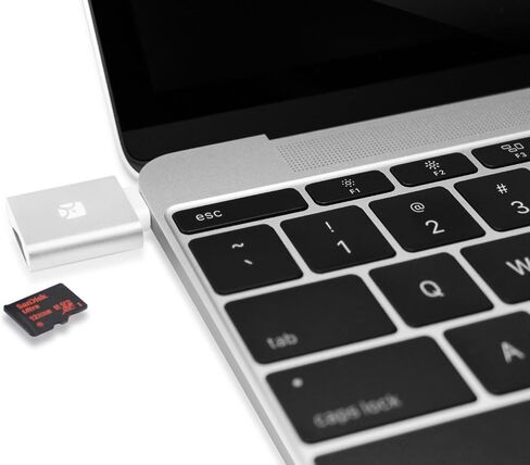 Dash Micro G3 MicroSD Reader Type-C, Silver, for Samsung Galaxy s20/10/9/8/7 Note 20/9/8/7, Google Pixel (Gold) (Silver) in Saudi Arabia