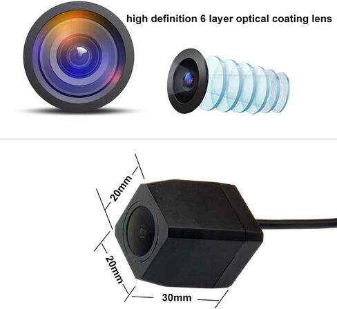 Full HD Car Rear View Camera for Mercedes Benz Smart City-Coupe/Smart Fortwo/Smart ED/Smart ForJeremy &Vehicle Camera Waterproof and Shockproof Reversing Backup Camera (Full HD Camera) in Saudi Arabia