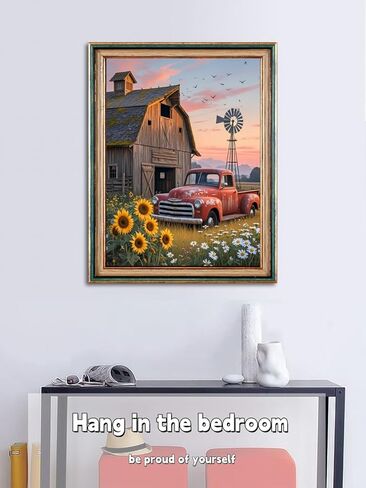 ACANDYL Paint by Numbers Paint by Number for Adults Paint by Numbers Kit for Adults Beginner Hummingbird Paint by Number Kit Acrylic Paint Kit Wall Home Decoration 16x20 Inch in Kuwait