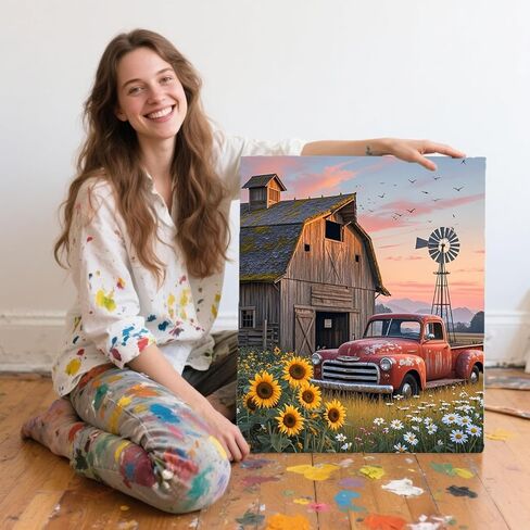 ACANDYL Paint by Numbers Paint by Number for Adults Paint by Numbers Kit for Adults Beginner Hummingbird Paint by Number Kit Acrylic Paint Kit Wall Home Decoration 16x20 Inch in Kuwait