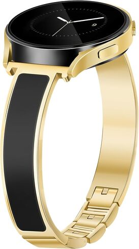 Gold Slim Watch Bands Women 20mm Compatible with Samsung Galaxy Watch Watch 7/6/5/4/Active 2/4 Classic/6 Classic/5 Pro/FE 40mm 42mm 43mm 44mm 45mm 46mm 47mm, Jewelry Dressy Cute Bracelet Metal Strap in Kuwait