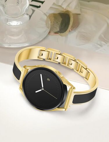 Gold Slim Watch Bands Women 20mm Compatible with Samsung Galaxy Watch Watch 7/6/5/4/Active 2/4 Classic/6 Classic/5 Pro/FE 40mm 42mm 43mm 44mm 45mm 46mm 47mm, Jewelry Dressy Cute Bracelet Metal Strap in Kuwait