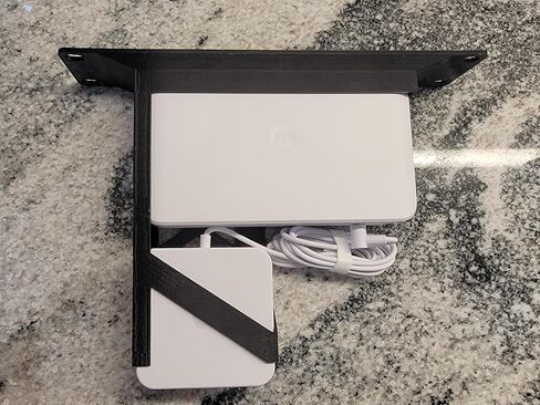 10 "MOUNT RACK MOUNT متوافق مع UniFi Lite 8 Poe Switch Ubiquiti USW-Lite-8-Poe 52W (أسود) in Kuwait