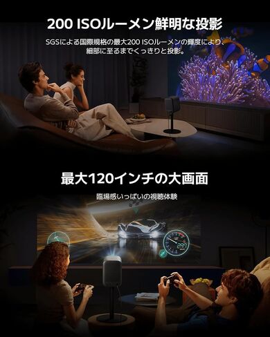 Xiaomi Smart Projector L1 مع Google TV Mini Home Projector Profection Full HD 200 ISO Lumens حتى 120 " / Omnidivisional Ceytonstes in Kuwait