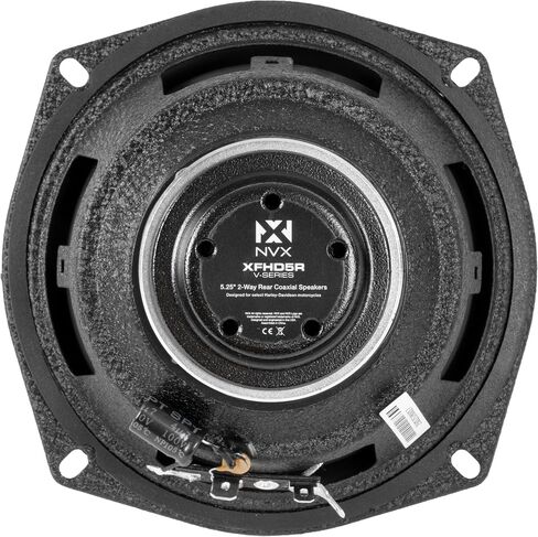 NVX® XFHD5F ​​5.25 "600W Peak (300W RMS) 2-OHM مكبرات صوت دراجة نارية FAIRING مع مكبرات صوت من التيتانيوم 1" ، مقاوم للماء ، ترقية التوصيل والتشغيل المتوافقة مع Harley-Davidson Touring 1998-2013 (زوج) in Saudi Arabia