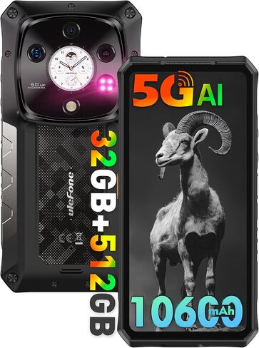 Ulefone Armor 28 Pro 5g Ai Progged Phone ، 32GB+512GB/2TB التوسع ، MTK DIMNYSERSS 7300 ، 6.67 "شاشة مزدوجة AMLOD ، 64 ميجابكسل+50 ميجابكسل+50 ميجابكسل كاميرا حقيقية ، 10600mAh/120W in Kuwait
