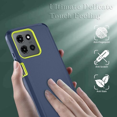 Qinmay Phone Case for Motorola Moto G 5G 2025/Moto G Play 5G 2025 Case with HD Screen Protector, Heavy Duty Shockproof & Dropproof 3-Layer Cover Phone Case,WineRedPink in Kuwait