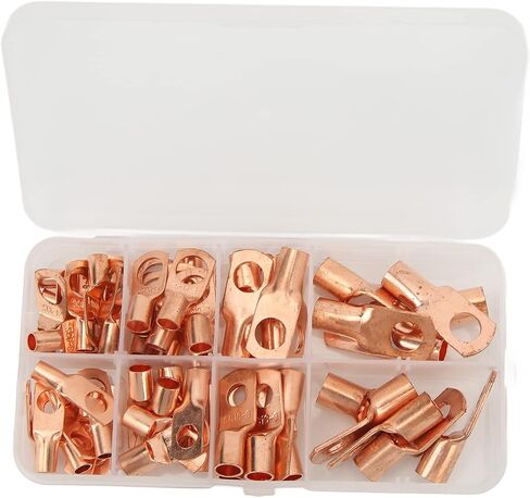 140pcs العروات الأسلاك النحاسية مع مجموعة تقلص الحرارة ، 60pcs الكبل البطارية الكابلات الكبل البطارية نهايات مع 80pcs انكماش أنابيب مجموعة التشويش in Saudi Arabia