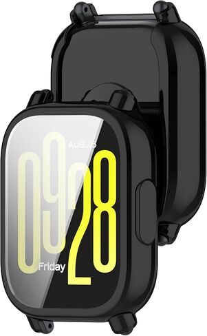 Watch Cases Compatible with Cillso T80 1.95" Smart Watch, TPU Case with Screen Protector, Protecting Watch Body & Screen in Saudi Arabia