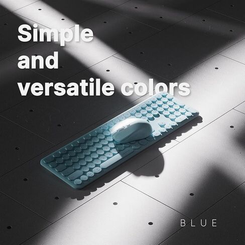 X Ubotie اللاسلكية المفاتيح ومسرعات الماوس مع 110 كبسولات مستديرة ، مفتاح الطاقة ، والكتابة مقصية-مثالية للاستخدام المكتبي (التدرج الأرجواني) in Kuwait