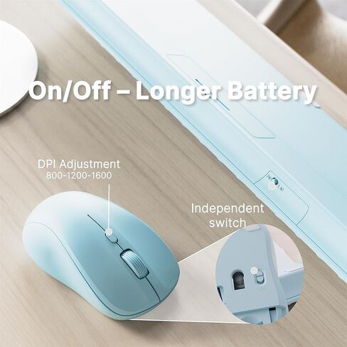 X Ubotie اللاسلكية المفاتيح ومسرعات الماوس مع 110 كبسولات مستديرة ، مفتاح الطاقة ، والكتابة مقصية-مثالية للاستخدام المكتبي (التدرج الأرجواني) in Kuwait