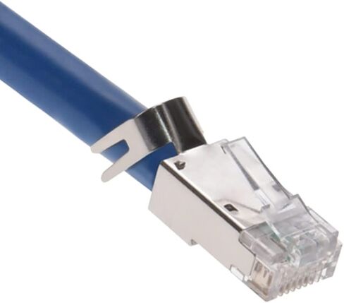 RJ45 CAT.8 Shielded Plug Connector 50Micron 3prong with Clear Boot, Cat 8 Crimp Connector for Solid and Stranded 22-26AWG Cat.8 Wire (20pack) in Kuwait