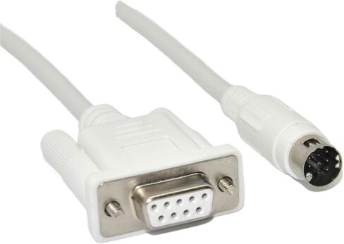مناسبة لـ PLC FP1 Data Cable Download Cable Programming Cable PC-FP1-C14/24/C40/C56 ، Milky in Kuwait
