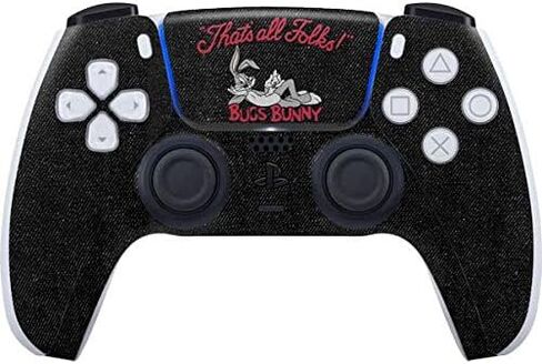ألعاب Skinit Scenit Gaming Skin متوافقة مع وحدة التحكم PS5 - Looney Tunes المرخصة رسميًا Bugs Bunny Thats All Poplks Design in Kuwait