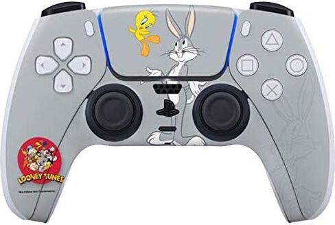 ألعاب Skinit Scenit Gaming Skin متوافقة مع وحدة التحكم PS5 - Looney Tunes المرخصة رسميًا Bugs Bunny Thats All Poplks Design in Kuwait