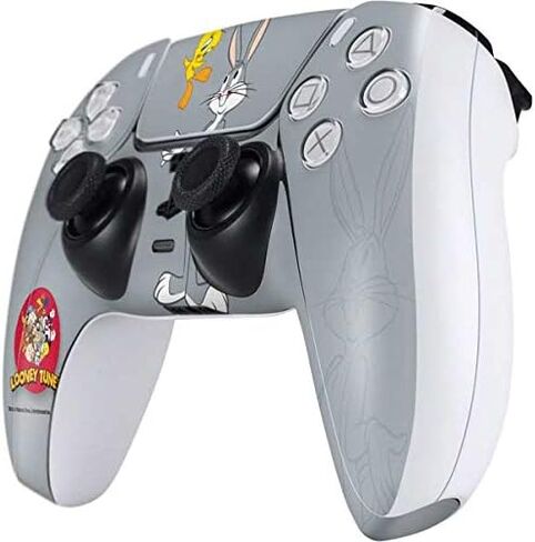 ألعاب Skinit Scenit Gaming Skin متوافقة مع وحدة التحكم PS5 - Looney Tunes المرخصة رسميًا Bugs Bunny Thats All Poplks Design in Kuwait