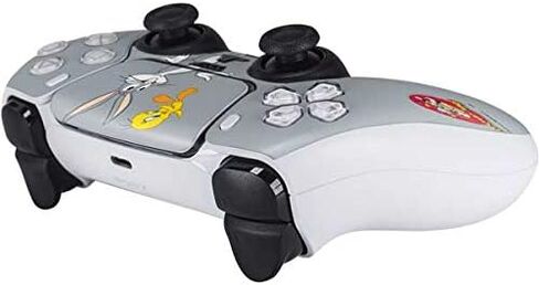 ألعاب Skinit Scenit Gaming Skin متوافقة مع وحدة التحكم PS5 - Looney Tunes المرخصة رسميًا Bugs Bunny Thats All Poplks Design in Kuwait