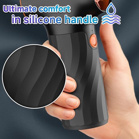 Electric Air Duster, 130,000 RPM High-Speed Compressed Air Duster, Rechargeable Portable Cordless Air Blower 3 Gear Mini Turbo Fan Jet Dry Blower with Non-Slip Handle for PC Car Electronics Cleaning in Saudi Arabia