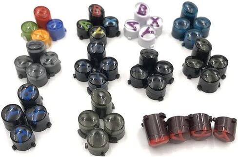 yanhao [أجزاء ألعاب الفيديو] 10pcs abxy button button abxy abxy for Xbox One Elite Gamepad for Xbox One/S/X Controller Trigger [استبدال] (اللون: G-Jing Ying) in Kuwait