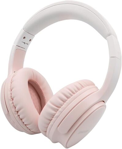 Bluetooth Headphones Over Ear, Foldable Lightweight Wireless Headsets, HiFi Stereo, HD Microphone, 30H Playtime, Suitable for Mobile Phones, Computers, TVs, Games, Outdoors, Offices (Pink) in Kuwait