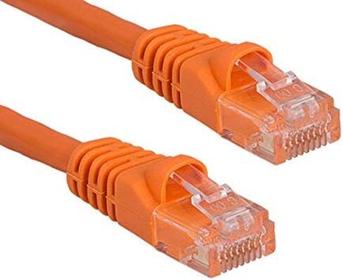Cat5e 350 MHz UTP Snagless Crossover Ethernet Network Patch Cable (25 Foot (1 Pack), Orange) in Saudi Arabia