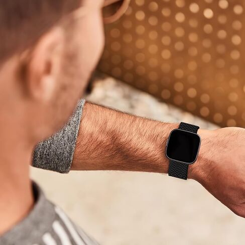 نطاقات ممتدة لـ Fitbit versa 3/4 & Sense/2 ، نايلون نايلون بالعكس السريع السريع 3 أحزمة مشاهدة للنساء ، وأشرطة سيليكون رياضية قابلة للضبط نطاقات بديلة مع مشبك آمن in Saudi Arabia