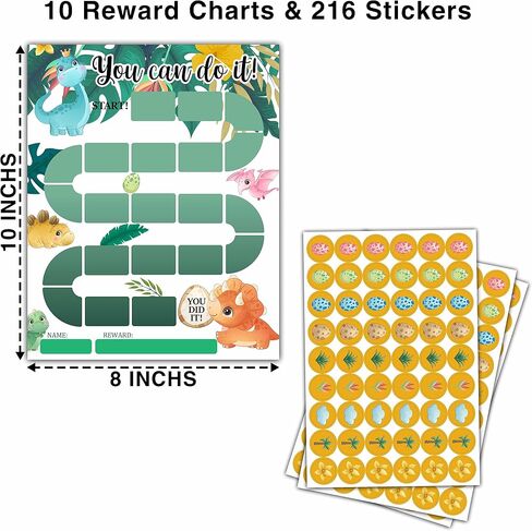 Sun Rainbow Theme Reward Chart,20 Kids Behavior Charts with 432 Round Stickers, Sticker Incentive Responsibility Chart for Teens Kids Toddler Homework Assignments Attendance-B05 in Kuwait