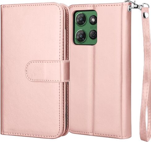 Njjex Wallet Case for Motorola Moto G Power 5G 2025, for Moto G Power 5G 2025 Case, [9 Card Slots] PU Leather ID Credit Holder Folio Flip [Detachable] Kickstand Magnetic Phone Cover & Lanyard [Black] in Saudi Arabia