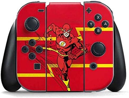 ألعاب Skinit Scenit Gaming متوفرة مع Nintendo Switch (2017-2021) وحدة تحكم Joy-Con-Comics DC Comics مرخص رسميًا in Kuwait