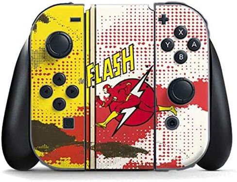 ألعاب Skinit Scenit Gaming متوفرة مع Nintendo Switch (2017-2021) وحدة تحكم Joy-Con-Comics DC Comics مرخص رسميًا in Kuwait