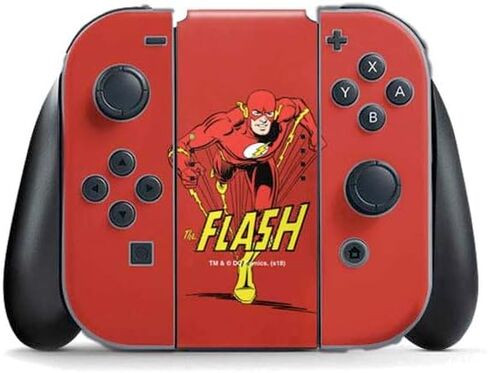 ألعاب Skinit Scenit Gaming متوفرة مع Nintendo Switch (2017-2021) وحدة تحكم Joy-Con-Comics DC Comics مرخص رسميًا in Kuwait