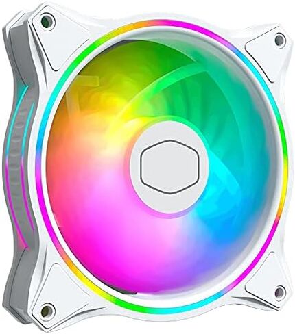 MF120 White Edition Case Fan 120mm Loop 5V Addressable RGB Lighting CPU Cooling PWM Fan Silent in Saudi Arabia