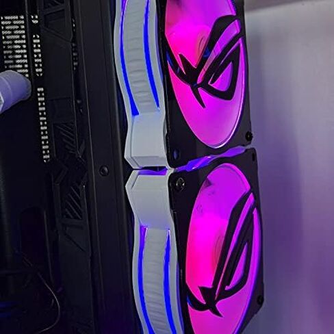 MF120 White Edition Case Fan 120mm Loop 5V Addressable RGB Lighting CPU Cooling PWM Fan Silent in Saudi Arabia
