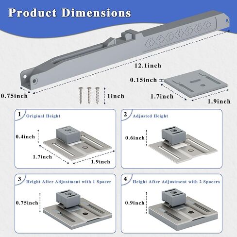 2 قطعة باب الحظيرة آلية إغلاق ناعمة، ترقية توافق الوزن العالمي دعم الباب يصل إلى 160 رطل، فتح سهل بدون جهد، إغلاق سلس، باب منزلق خالٍ من الفتحات، أجهزة عازلة زنبركية in Kuwait