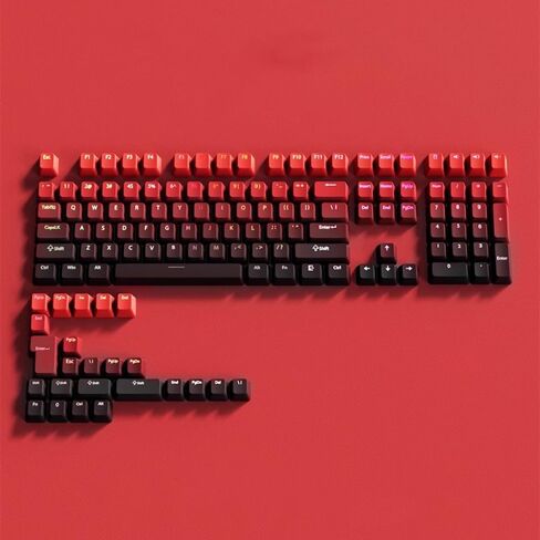 Gradient RGB Backlit PBT OEM Profile Keycaps Compatible with MX Switch Mechanical Keyboards in Black Pink Gray and White Compatible with Various Mechanical Keyboards(Purple) in Saudi Arabia