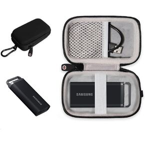 Getgear Portable Case Compatible with Samsung T5 EVO Portable SSD2TB, 4TB, 8TB