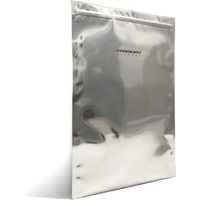 Faraday Cage EMP/ ESD Bags Premium 1PC BASED SHIGHTING RACTING X-LARGE CAPTOP/ 12 "× 18" W/ 1 Jumbo Bage