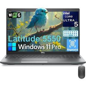 Dell Latitude 5550 5000 كمبيوتر محمول للأعمال ، Intel 12-Core Ultra 5 135U (Beat I7-1355U) ، 32GB DDR5 RAM ، 1TB PCIe SSD ، 15.6 "