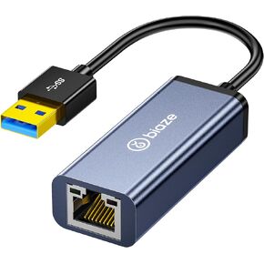 USB 3.0 إلى RJ45 Gigabit Ethernet Adapter ، محول شبكة LAN Plug & Play لمحول الكمبيوتر المحمول Windows Mac ، محول USB NIC المحمول بسرعة 1000 ميجابت في الثانية ، لا يوجد برنامج تشغيل مطلوب