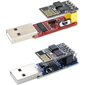 CH340G Programmer USB to ESP-01 Wireless Adapter Module 4.5-5.5V+ ESP Prog V1.0 USB to ESP-01S Programmer+ 2PCS ESP-01S
